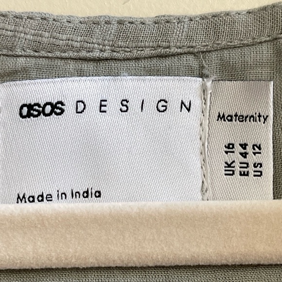 NEW ASOS Design Maternity Broderie Lace Eyelet Wrap Dress - Picture 5 of 9